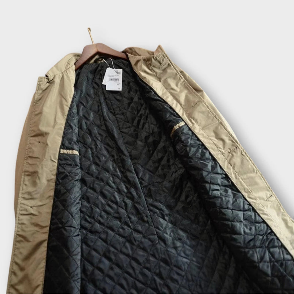 Men's Weatherproof Insulated Long Button Winter Coat