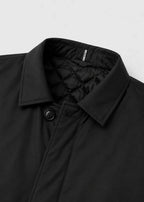 Men's Windproof Point Collar Lightweight Mac Coat
