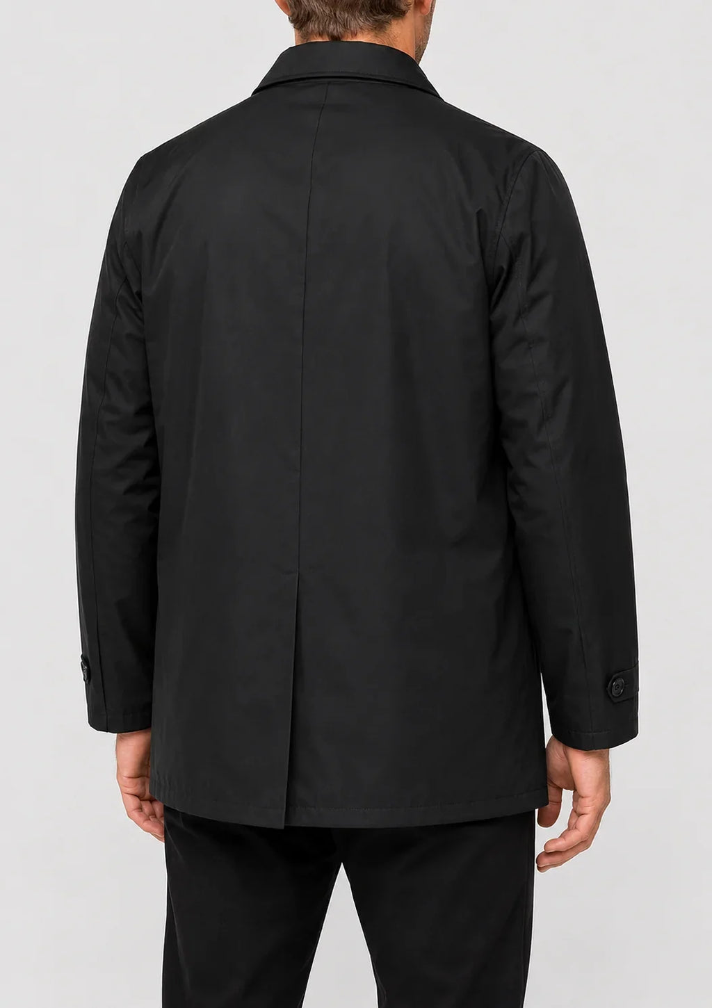 Men's Windproof Point Collar Lightweight Mac Coat
