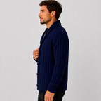 Men's Classic Cable Knit Button-Front Cardigan