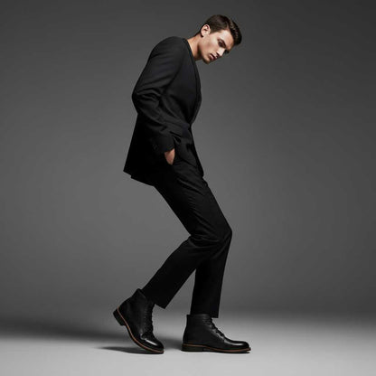 Retro Leather Boots for Men | Classic Footwear