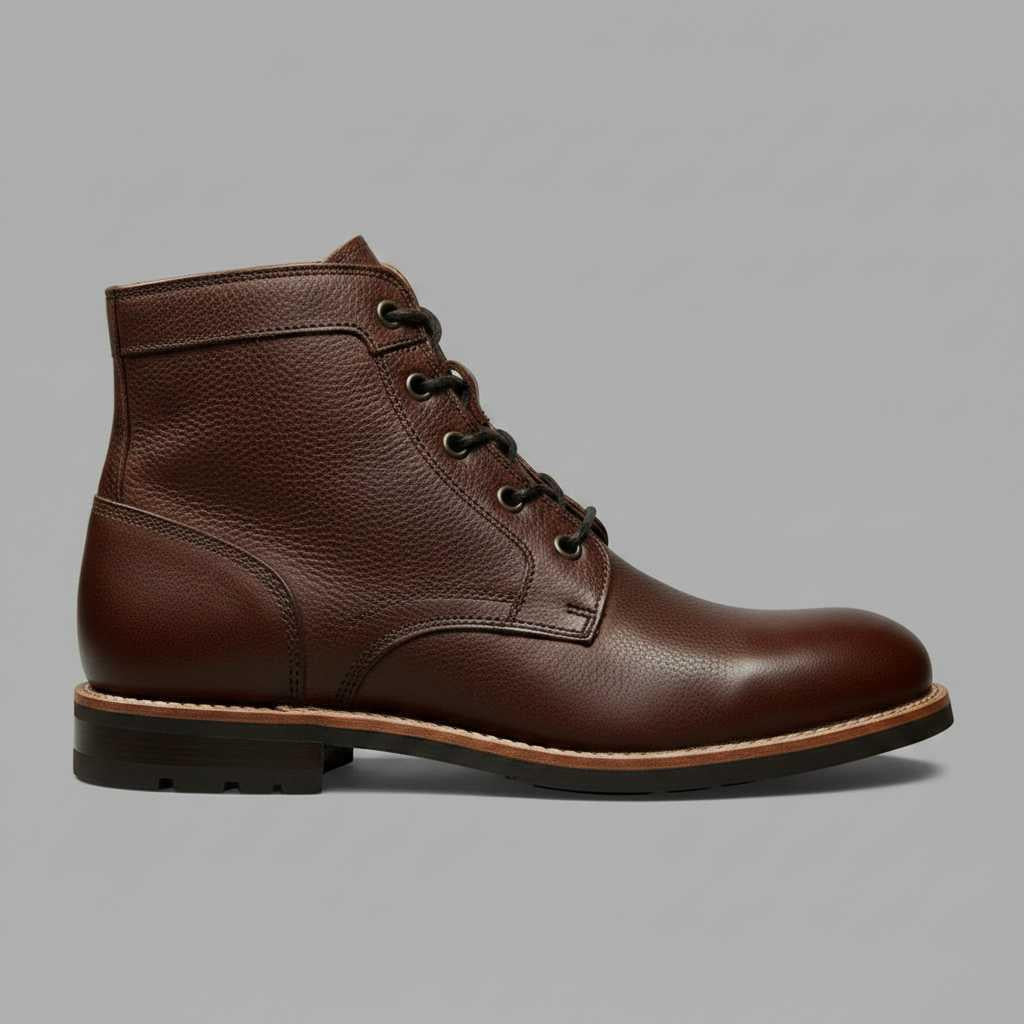 Retro Leather Boots for Men | Classic Footwear
