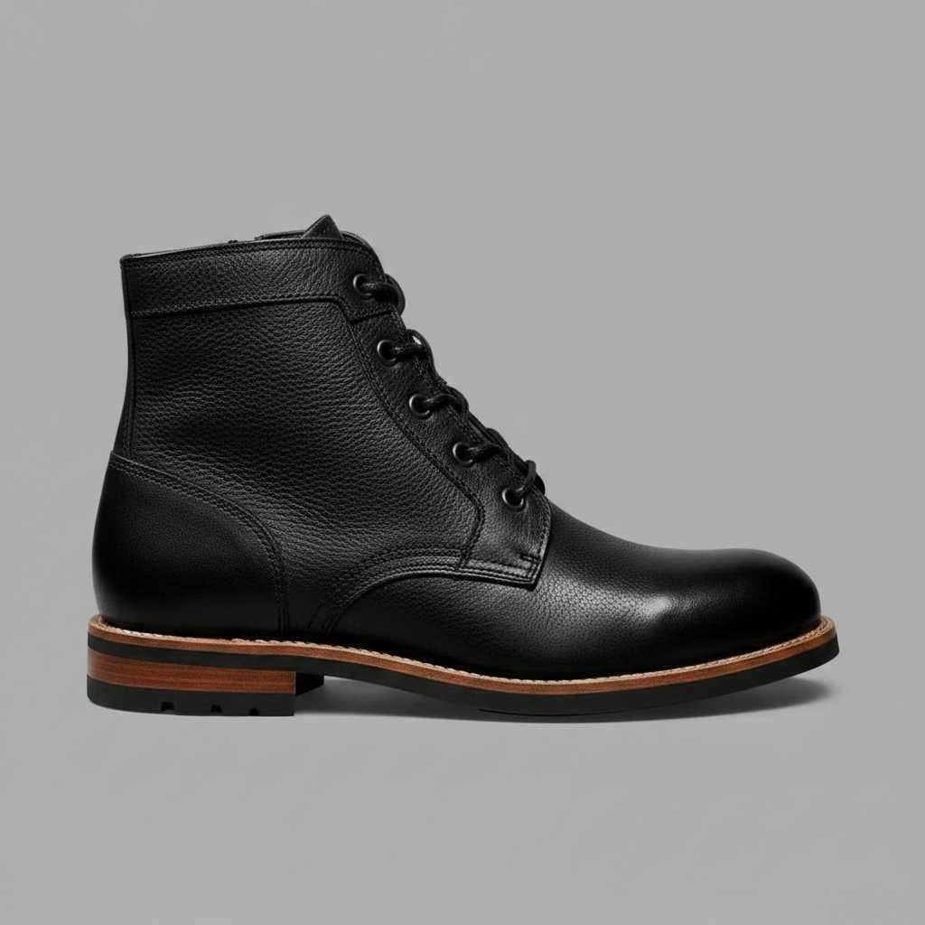 Retro Leather Boots for Men | Classic Footwear