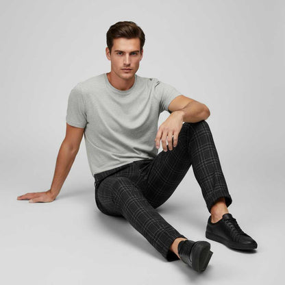 Sasha Checked Chinos | Men's Casual Trousers