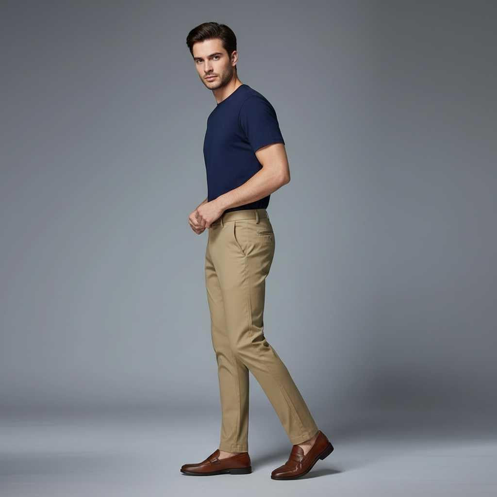 Saul | Men's Slim Fit Stretch Trousers