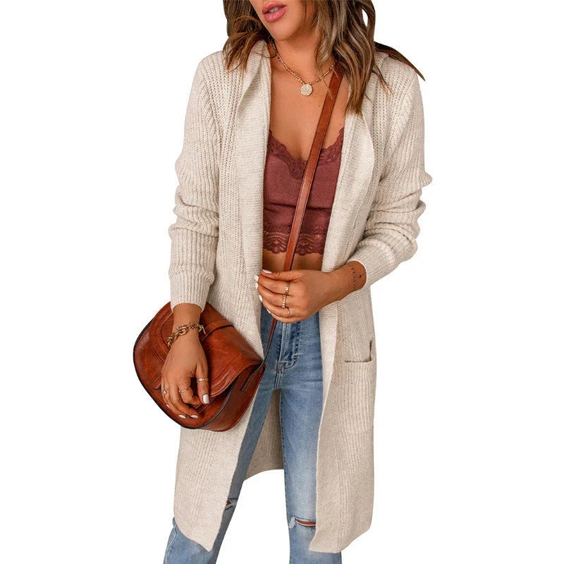 Women's Cozy Relaxed Fit Longline Cardigan