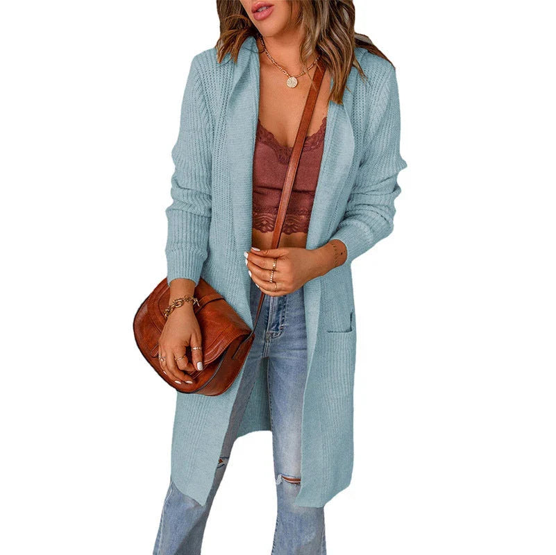 Women's Cozy Relaxed Fit Longline Cardigan