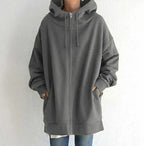 Women's Elegant Lightweight Zip-Up Autumn Hoodie