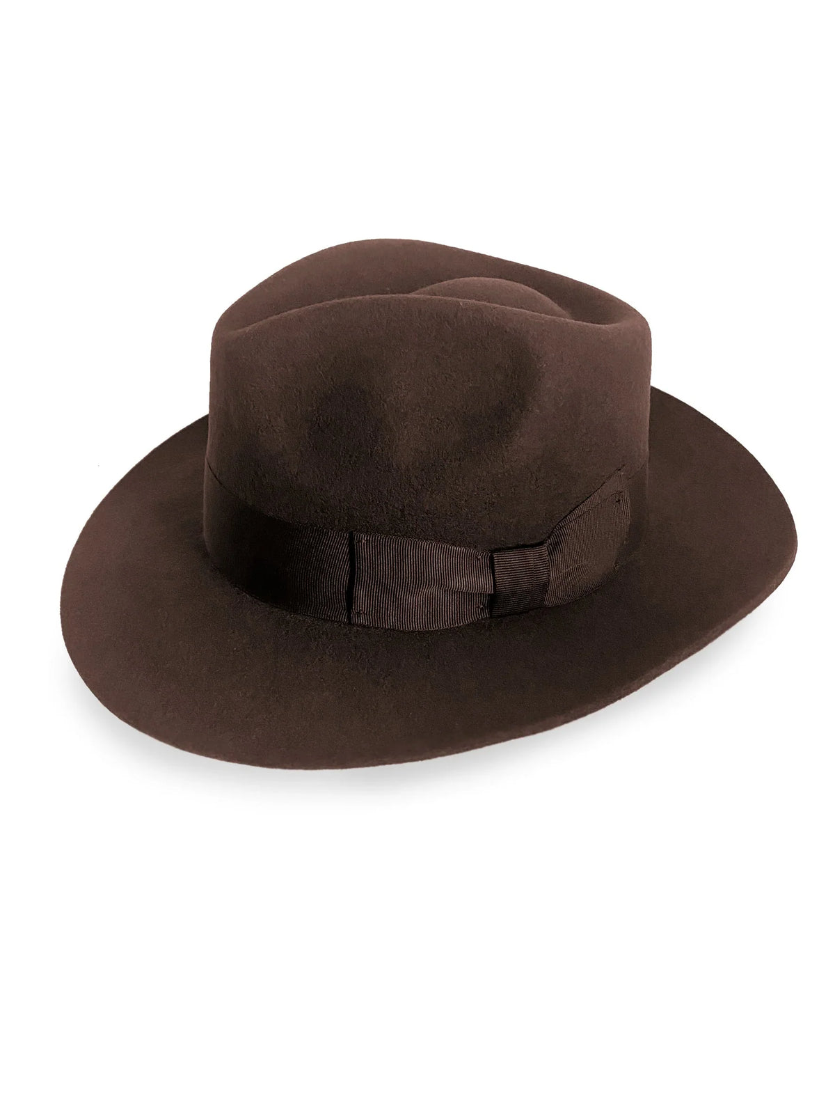 Women's Elegant Structured Wide Brim Felt Fedora Hat