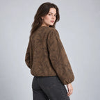 Women's Floral Cropped Regular Fit Jacket