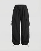 Women's Relaxed Fit Drawstring Cargo Trousers