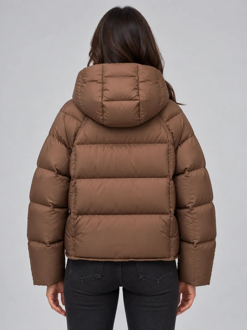 Women's Warm Hooded Relaxed Fit Puffer Jacket