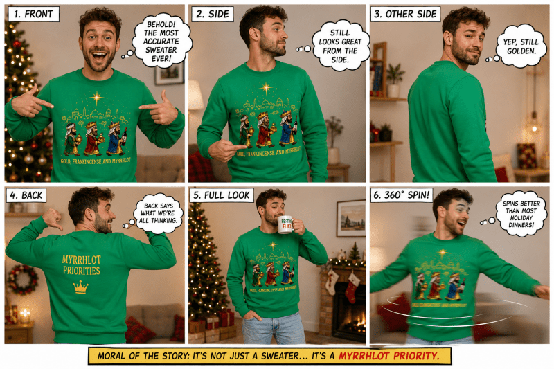 Men's Funny Wise Men Christmas Jumper