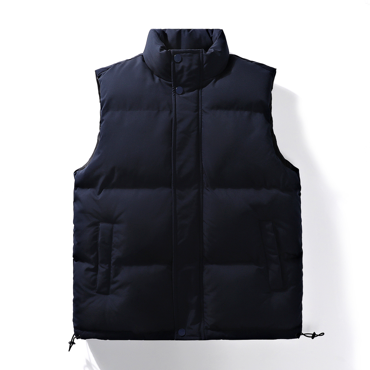 Men's Lightweight Quilted Zip-Up Bodywarmer Vest in Navy